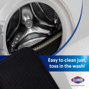 02a96fe5-9745-451d-9732-044c81545b96.ade01e601c9426477d2b0efa7a82dfed.jpeg Clorox Dish Drying Mat, Absorbent Microfiber, 50% Recycled for Kitchen, 15" x 20" Black