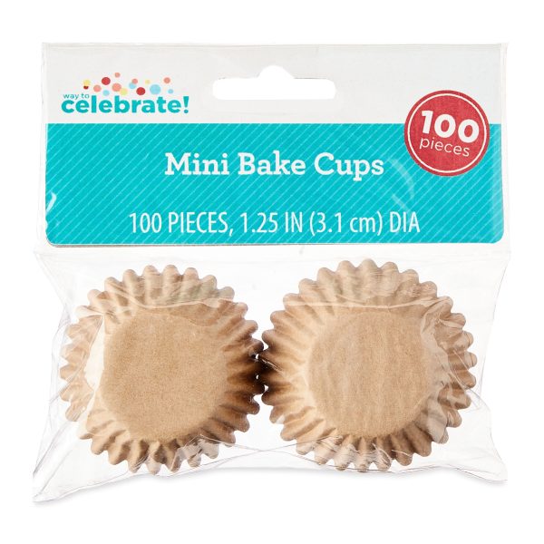 Kraft Mini Bake Cups, 100 Count, by Way To Celebrate
