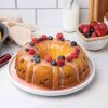 Mainstays 9" Round Nonstick Carbon Steel Fluted Cake Pan, Gray