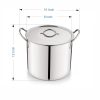Mainstays 12 Quart Stainless Steel Stock Pot, Silver
