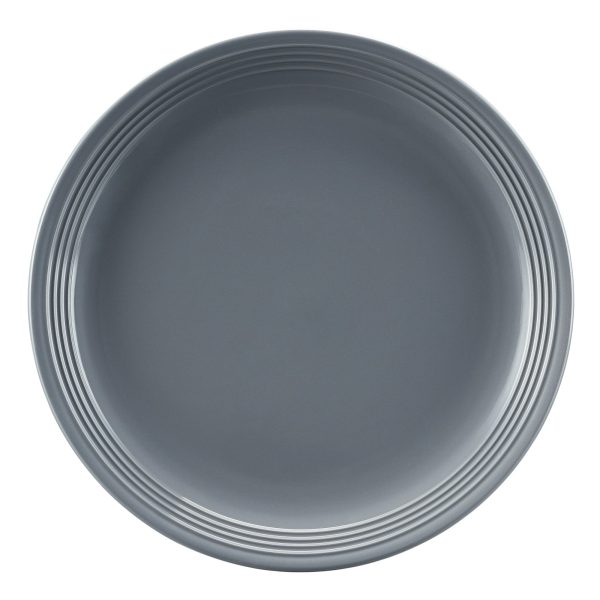Mainstays Chiara 16-Piece Stoneware Gray Dinnerware Set