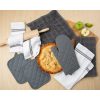 Mainstays Kitchen Towel, Dishcloth, Oven Mitt, and Pot Holder 8 Pack Set, Gray, 100% Cotton