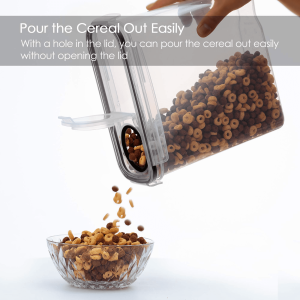679e6915-f5a9-4060-8e15-379510d2229b.f2d2c6b557d1f81e71b29e3c3c6ea42e.png Cereal Storage Container Set of 4, Vtopmart Airtight Food Storage Containers, 135.2 fl oz, Black