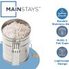Mainstays Stainless Steel 3 Cup Flour Hand-Crank Sifter with Beechwood Handle Silver
