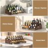2 Set Large Wooden Tiered Riser Display Stands for Vendor Events,Stackable Wooden Cupcake Stand,Farmhouse Decor Wood Dessert Table Display Set,Vendor Booth Display Items,Food Display Risers for Party（12-11.2-10.4-9.6IN）