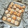 Nordic Ware Naturals 13" x 17" Aluminum Oven Bacon Baking Pan with Nesting Crisping Rack