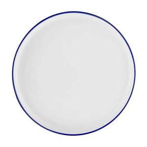 Mainstays 12-Piece Blue Rim Stoneware Dinnerware Set