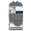 Mainstays Kitchen Towel, Dishcloth, Oven Mitt, and Pot Holder 8 Pack Set, Gray, 100% Cotton