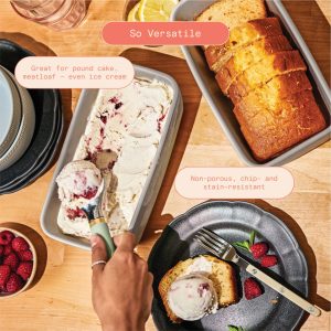 98ed8a61-fb07-4564-80d4-67305da7093f.52ce2988d7bfd867dfa4875691588301 Beautiful 8.75”x 4.75” Stoneware Loaf Pan, Porcini Taupe by Drew Barrymore