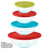 Pyrex Mixing Bowl, Glass, 8-Piece