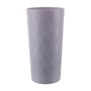 Mainstays - Purple Round Plastic Tumbler, Wavy Checkered Etched, 26-Ounce