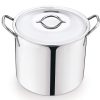 Mainstays 12 Quart Stainless Steel Stock Pot, Silver
