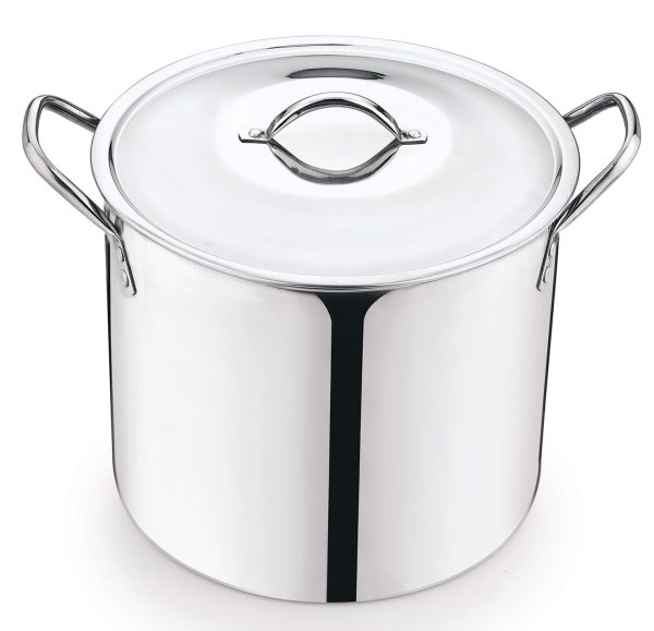 Mainstays 12 Quart Stainless Steel Stock Pot, Silver