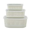 The Pioneer Woman Vintage Lace 6-Piece Nesting Casserole Baking Dish Bakeware Set with Lids, Linen