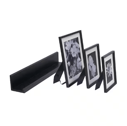 Black Ledge Frame Set (Set of 4)