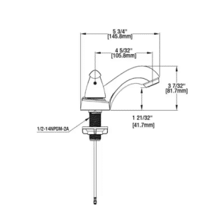 Constructor 4 in. Centerset Double-Handle Low-Arc Bathroom Faucet in Polished Chrome