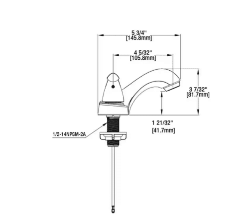 Constructor 4 in. Centerset Double-Handle Low-Arc Bathroom Faucet in Polished Chrome