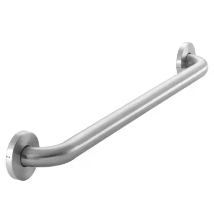 24 in. L x 3.1 in. ADA Compliant Grab Bar in Brushed Stainless Steel