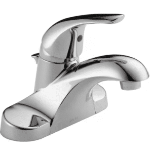 Foundations 4 in. Centerset Single Handle Bathroom Faucet in Polished Chrome