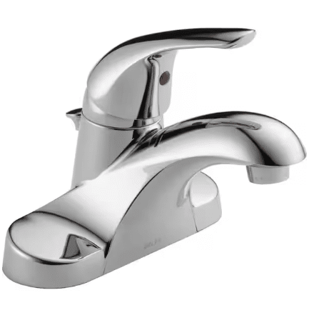 Foundations 4 in. Centerset Single Handle Bathroom Faucet in Polished Chrome