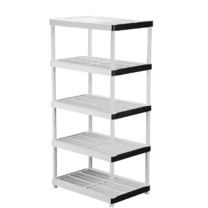 HDX
5-Tier Easy Assembly Multi-purpose Plastic Garage Storage Shelving Unit in Gray (36 in. W x 72 in. H x 24 in. D)