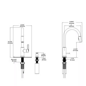 Glacier Bay
Paulina Single-Handle Pull-Down Sprayer Kitchen Faucet with TurboSpray, FastMount, Soap Dispenser in Stainless Steel
