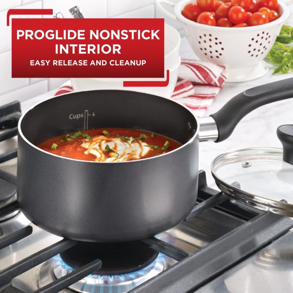 T-fal Easy Care Nonstick Cookware, Saucepan, 2 Quart, Grey