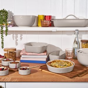 ace48a00-b18f-4fc1-9fc0-545b94974dfa.1c657d8fa7bf1114f4492ddf02e09c74 Beautiful 8.75”x 4.75” Stoneware Loaf Pan, Porcini Taupe by Drew Barrymore