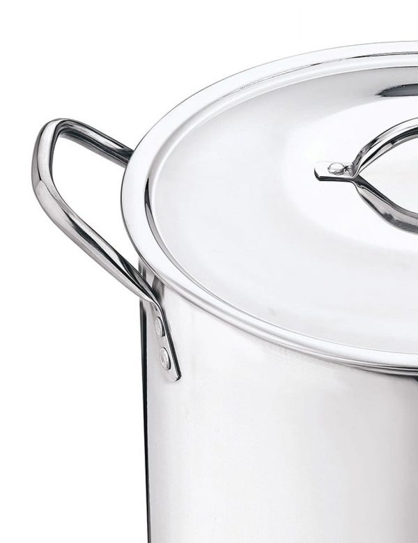 Mainstays 12 Quart Stainless Steel Stock Pot, Silver