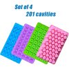 Gummy Bear Candy Molds Silicone, Non-stick Gummy Molds with 2 Droppers, Silicone Candy Molds