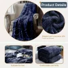 Ultra-Cozy Blue Flannel Winter Blanket - Large