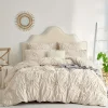 Solid Color 3 Piece Brushed Polyester Bedding Set