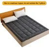 S3e87f77bf4364d9687fcb9b405e12ea9N.webp Fitted Quilted Mattress Pad Bed Protector