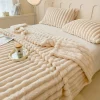 Luxurious Faux Rabbit Fur Throw Blanket