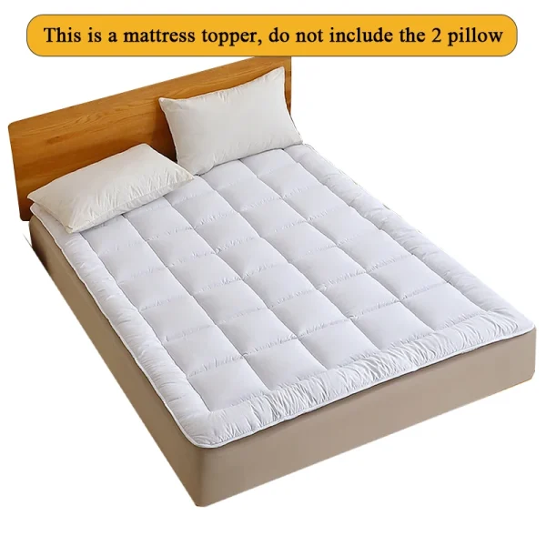 Sec8e76b41f3d44e28b27bcf3086b8a77c.webp Fitted Quilted Mattress Pad Bed Protector