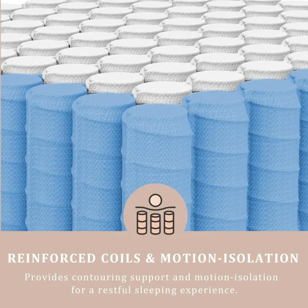 BedStory Melody 12-Inch Hybrid Mattress with Gel Memory Foam and Pocket Springs