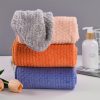 Modern Space Theme Striped Coral Fleece Towel